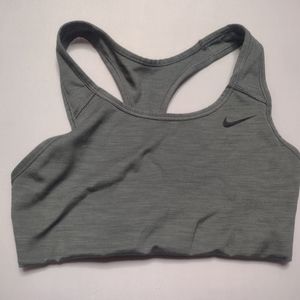 Nike Dri-fit Sports Bra Small Gray Racerback Workout Activewear Running RR